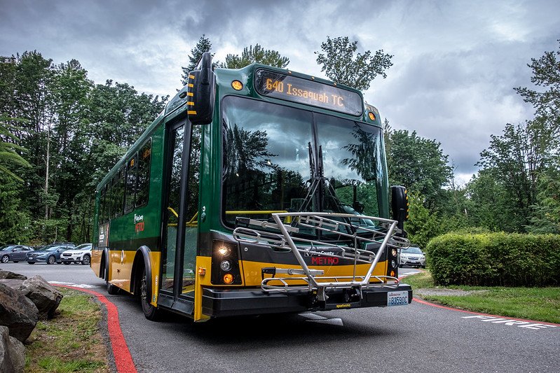 Seattle’s Trailhead Direct launched as a pilot project that ran transit vans from two park and rides to an area known colloquially as the Issaquah Alps. Credit: King County Parks