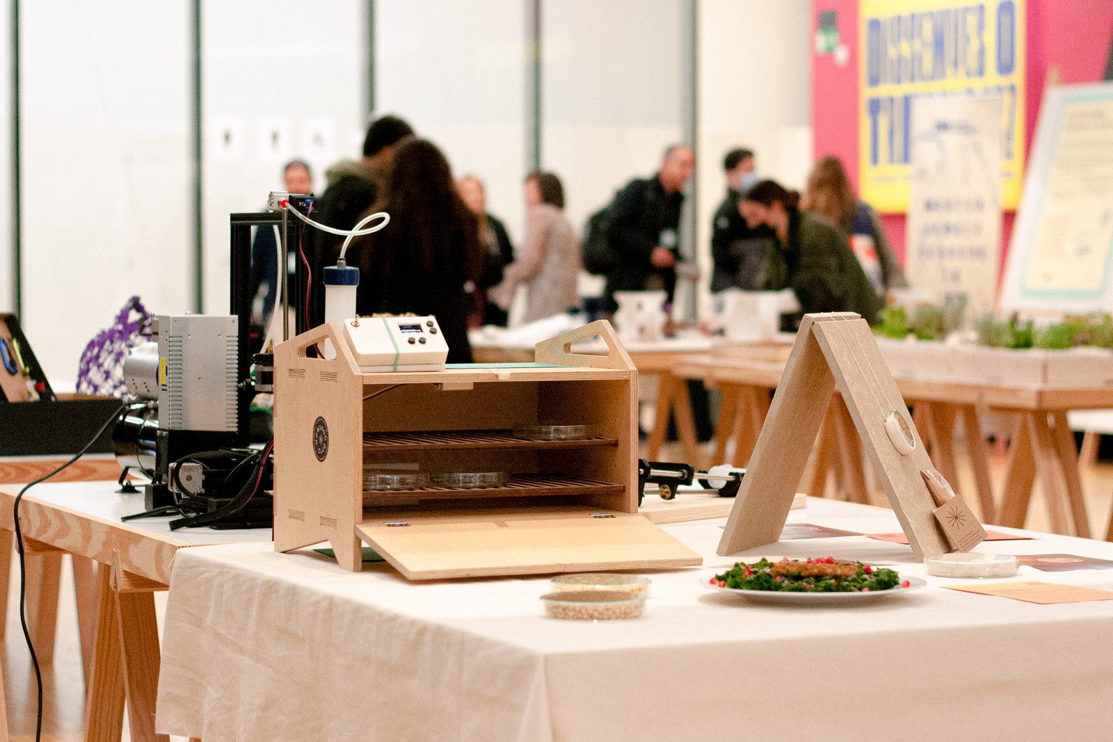 Tempeh fermenter at the Barcelona Design Center